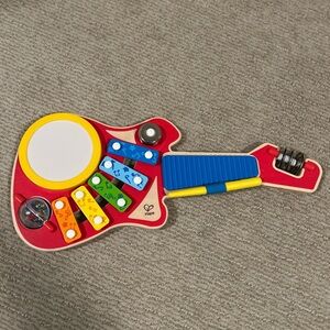 Red Musical Guitar Toy for Kids